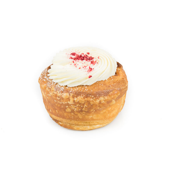 Raspberry Cream Cheese Cruffin - Bisous Bisous Pâtisserie