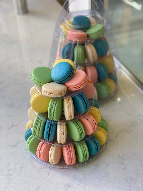 4-Tier Macaron Tower - Bisous Bisous Pâtisserie